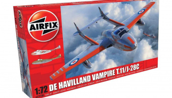 Classic Kit letadlo A02058A - deHavilland Vampire T.11 / J-28C (1:72)