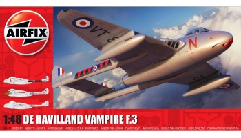 De Havilland Vampire T.3 (1:48) Classic Kit letadlo A06107 - Airfix