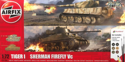 Classic Conflict Tiger 1 vs Sherman Firefly (1:72) - Airfix