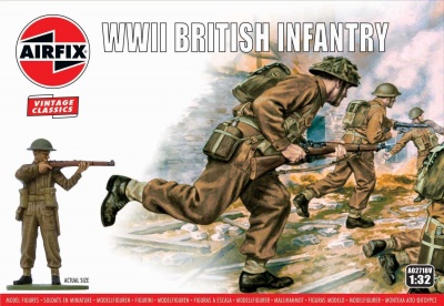 Classic Kit VINTAGE figurky - WWII British Infantry (1:32) - Airfix