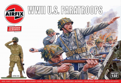 Classic Kit VINTAGE figurky - WWII U.S. Paratroops (1:32) - Airfix
