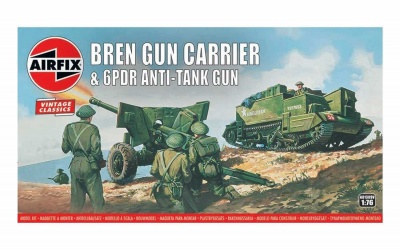 Classic Kit VINTAGE military A01309V - Bren Gun Carrier & 6 pdr Anti-Tank Gun (1:76)