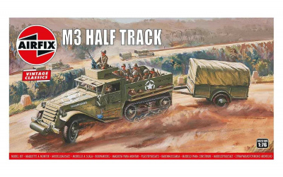 Classic Kit VINTAGE military A02318V - M3 Half Track & 1 Ton Trailer (1:76) - Airfix