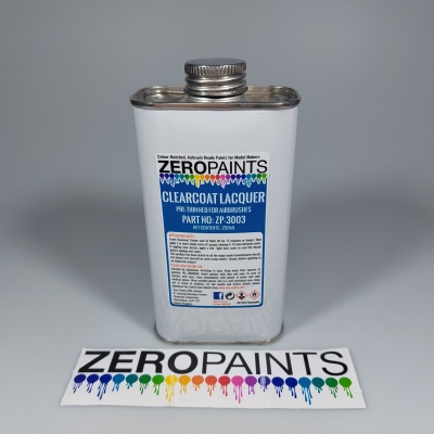 Clear Coat Lacquer 250ml (Pre-Thinned) - Zero Paints