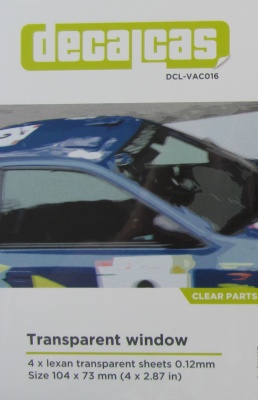 Clear Parts Transparent Window - Decalcas