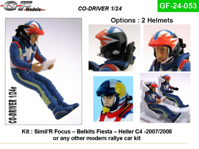 Co-Driver Figure WRC 2007 1:24 - GF Models