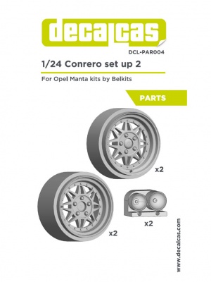 Conrero set up 2: Rally Rims 15 Inches + Lights - Resin Parts - Decalcas