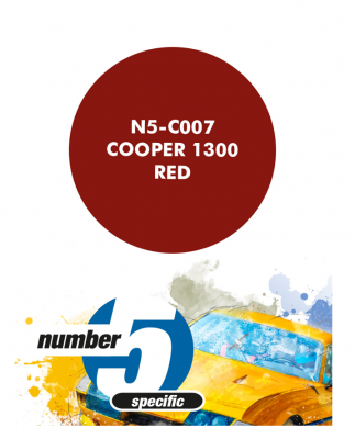 Cooper 1300 Red  Paint for Airbrush 30 ml - Number 5