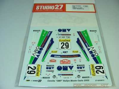 COROLLA WRC "OMV" MONTE 2002 - Studio27