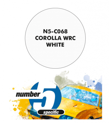 Corolla WRC White  Paint for Airbrush 30 ml - Number 5