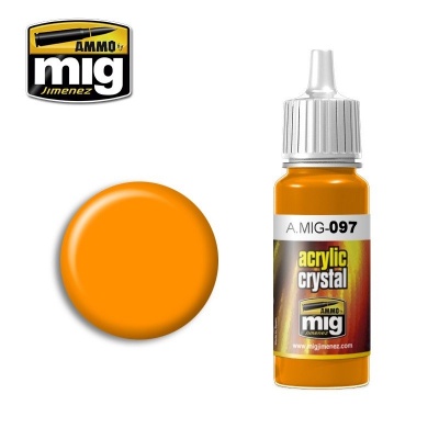 CRYSTAL Orange Metal Acrylics 0097 (17 ml) - AMMO Mig