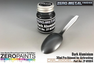 Dark Aluminium Paint - 30ml - Zero Metal Finishes - Zero Paints