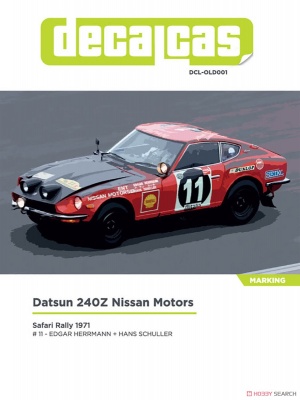 Datsun 240Z Nissan Motors 1/12 - Decalcas