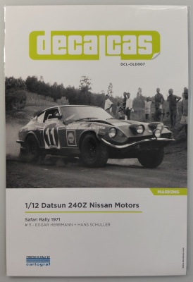 Datsun 240Z sponsored by Nissan Motors #11  - Safari Rally 1971 1/12 - Decalcas