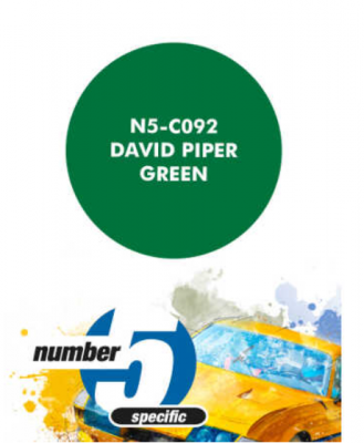 David Piper Green  Paint for Airbrush 30 ml - Number 5