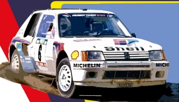 Peugeot 205 Turbo 16 Team Peugeot Sport sponsored by Shell - 1985 1/24 - Decalcas