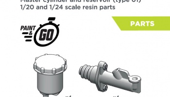 Brake system: Master cylinder and reservoir 1/20, 1/24 - Decalcas