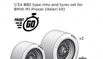 BMW M1 BBS 1/24 - Decalcas
