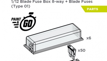 Blade fuse box 8 ways with fuses 1/12 - Decalcas