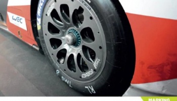 Tire sidewall white chalk markings 1/20 - Decalcas