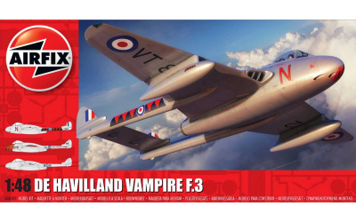 De Havilland Vampire T.3 (1:48) Classic Kit letadlo A06107 - Airfix