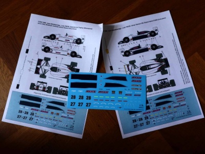 Decals Lola T90/50 1/24 Hasegawa ,team Middlebridge, driver D.Hill and G.Brabham - Matwej Workshop