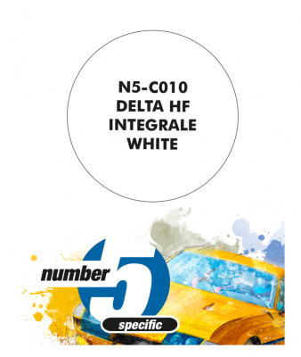 Delta HF Integrale White  Paint for Airbrush 30 ml - Number 5