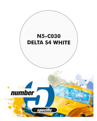Delta S4 White  Paint for Airbrush 30 ml - Number 5