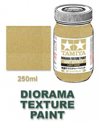 Diorama Texture Paint 250ml - Grit Effect, Light Sand - Tamiya