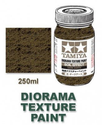 Diorama Texture Paint 250ml - Soil Effect, Dark Earth - Tamiya