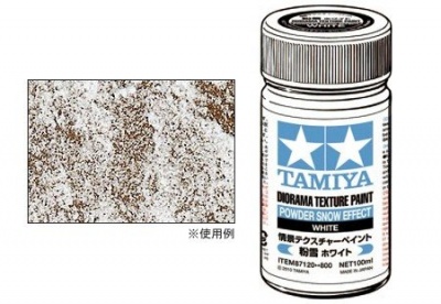 Diorama Texture Paint (Powder Snow Effect, White) - Tamiya