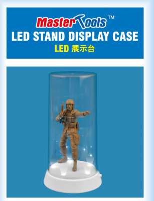 DISPLAY CASE - LED STAND 84X185mm - Trumpeter