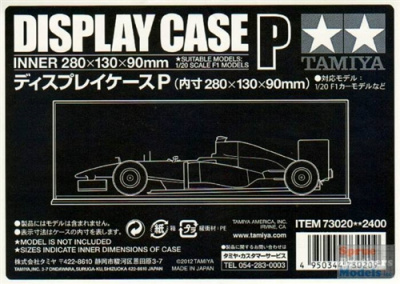 DISPLAY CASE P (280X130X90mm) 1/20 Cars - Tamiya