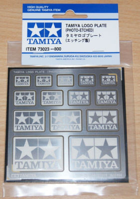 Display Goods Series Tamiya Logo Plate (Photo-Etched) - Tamiya