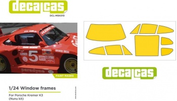 Paint Mask For Clear Parts For Porsche Kremer K3 - Decalcas