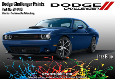 Dodge Challenger Colour Matched Jazz Blue Paints 60ml - Zero Paints