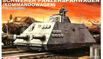 SLEVA  180,-Kč  20% DISCOUNT - Schwerer Panzerspähwagen (Kommandowagen) (s.SP) 1:35 - Dragon