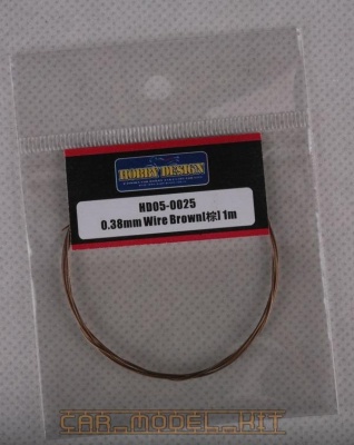 Drát 0.38mm Wire (Brown) 1m - Hobby Design