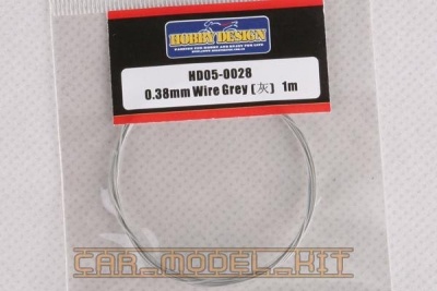 Drát 0.38mm Wire (Grey)1m - Hobby Design