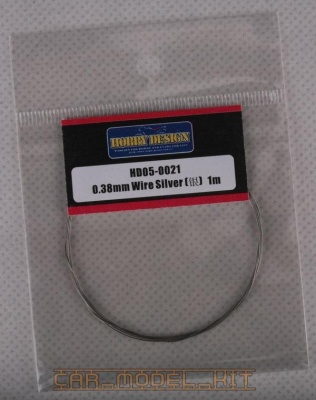 Drát 0.38mm Wire (Silver) 1m - Hobby Design