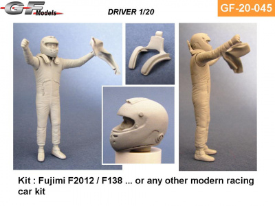 Driver Figure Alonso Ferrari F138 1/20 - GF Models
