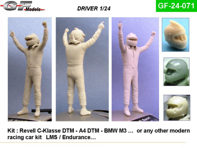 Driver Figure DTM, LMS Modern Car 1:24 - GF Models