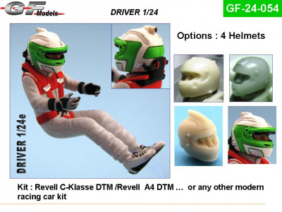 Driver Figure DTM Modern Car 1:24 - GF Models