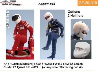 Driver Figure Ferrari F92, FW14 - GF Models
