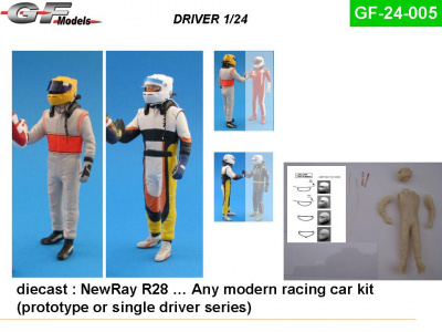 Driver Figure Hamilton, Alonso 1/24 - GF Models