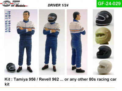 Driver Figure Ickx Porsche 1/24 - GF Models