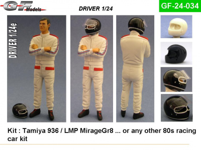 Driver Figure Ickx Porsche 1:24 - GF Models
