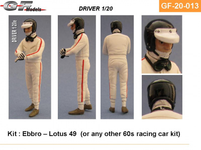 Driver Figure Lotus 49 1/20 - GF Models