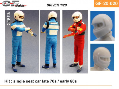 Driver Figure Mansell, Pironi 1/20 - GF Models