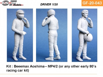 Driver Figure Prost MP4/2 1/20 - GF Models